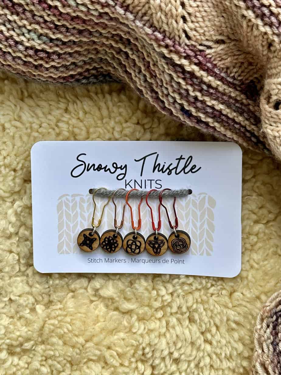 Celtic Knots Stitch Markers - Snowy Thistle Knits